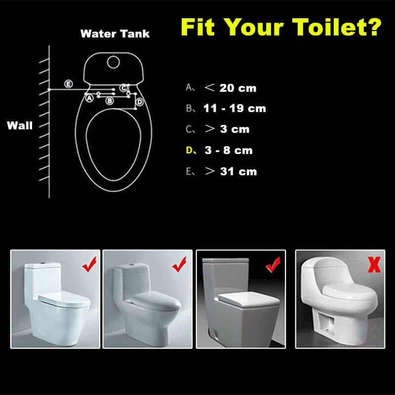 Smart Toilet Flusher(Hot and cold temperatures can be adjusted freely)
