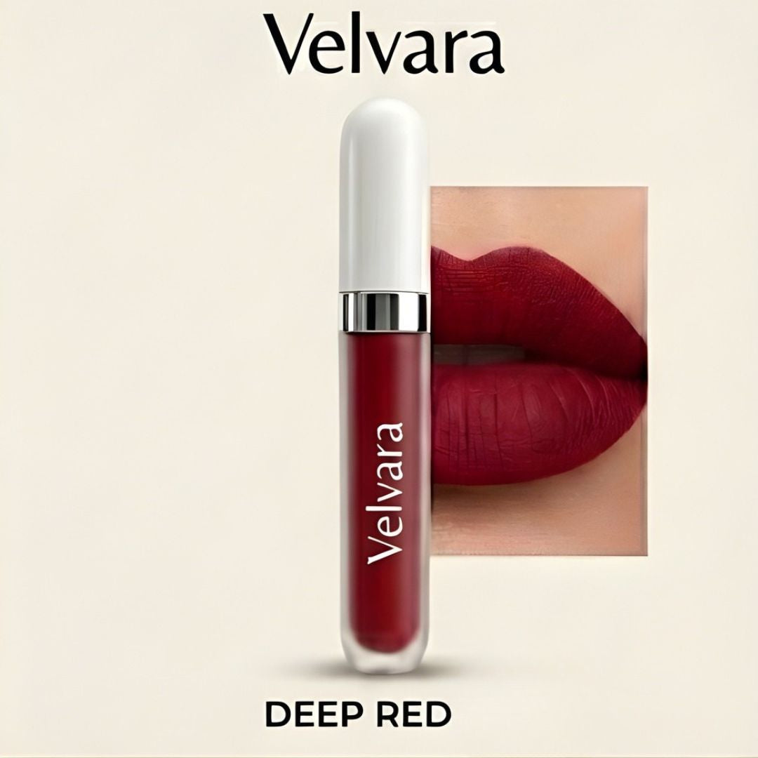 Velvara™ – Matte Liquid Lipstick Set, 10 Shades, Waterproof & Vitamin E + 50% OFF
