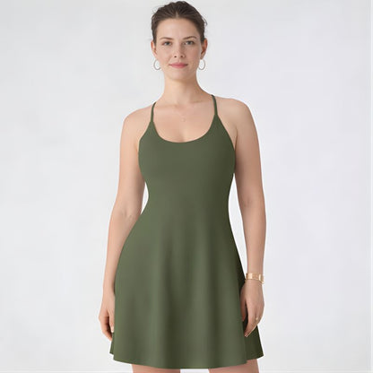 Glidform™ – Built-In Shorts, Pockets & Bra Support Athletic Dress + 50% OFF