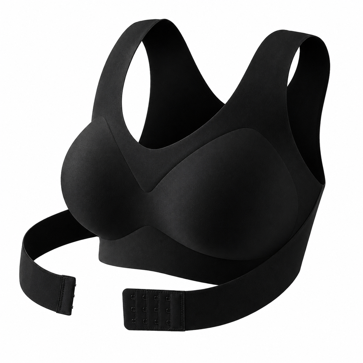 Seamless Cross-Back Support Bralette