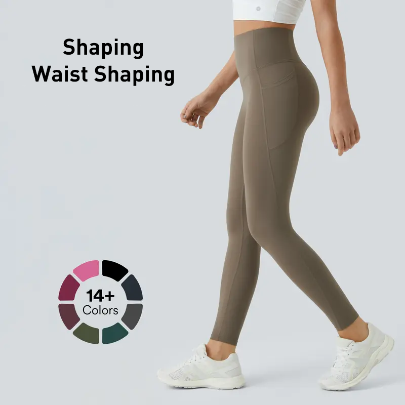 💥【Official Store】Alisanda® High Waisted Waist Shaping Pocket Shaping Training Leggings-cs