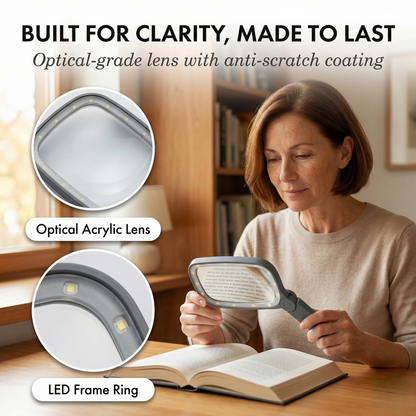 Lumiread™ – LED Lighted Folding Magnifying Glass for Reading +50% OFF