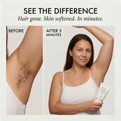 BareVeil™ – Gentle Aromatic Skin-Softening Hair Removal Cream + 1 +1 FREE