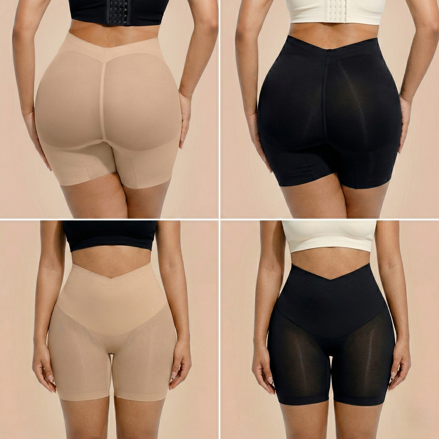 Contourelle™ – High-Waisted Seamless Sculpting Shorts with Butt Lift +50% OFF