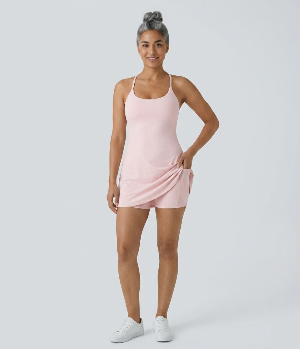 Plush Backless Active Dress