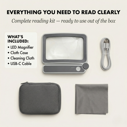 Lumiread™ – LED Lighted Folding Magnifying Glass for Reading +50% OFF