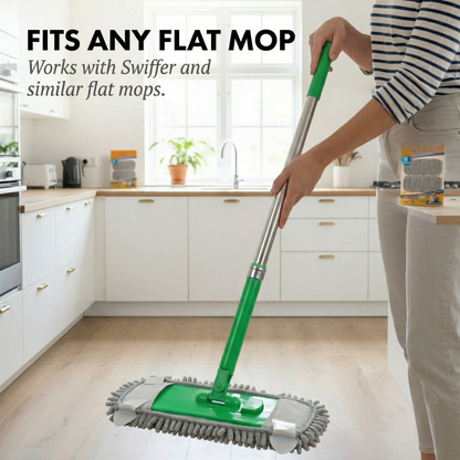 Gripwell™ – Reusable Chenille Microfiber Mop Pads for Swiffer Sweeper + Buy 2 Get 2 FREE