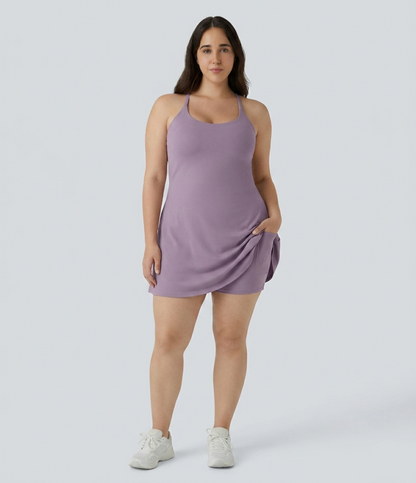 Plush Backless Active Dress