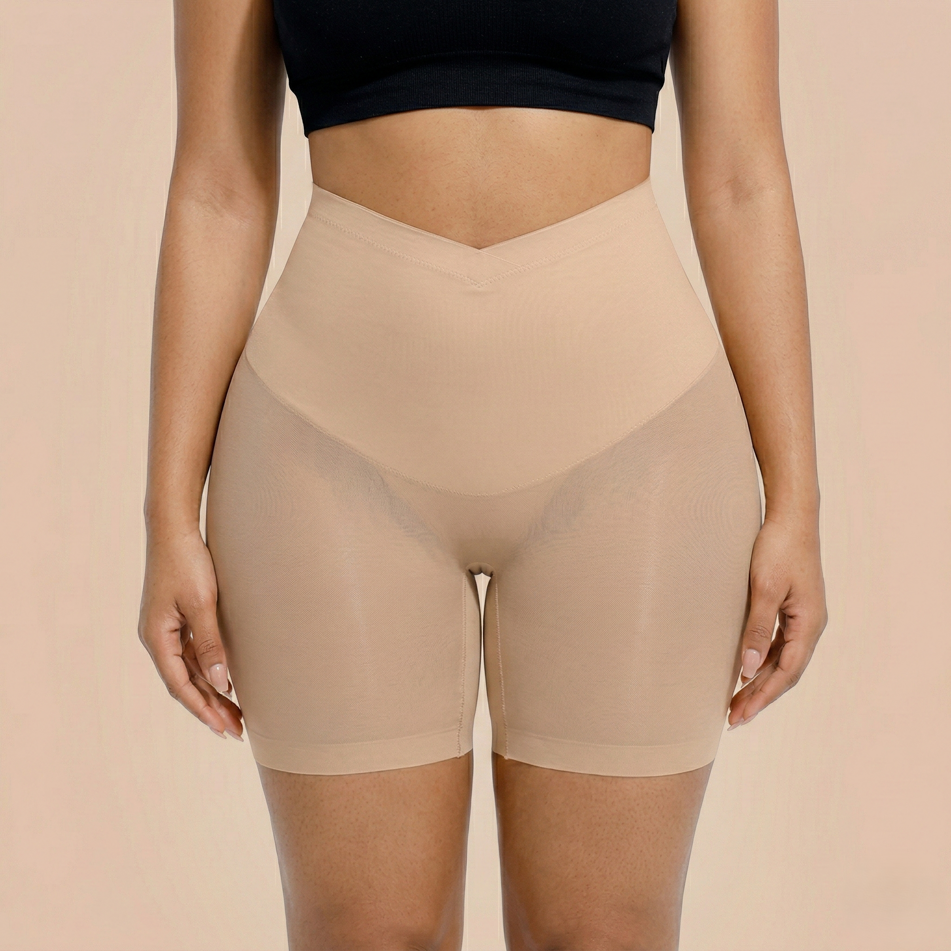 Contourelle™ – High-Waisted Seamless Sculpting Shorts with Butt Lift +50% OFF