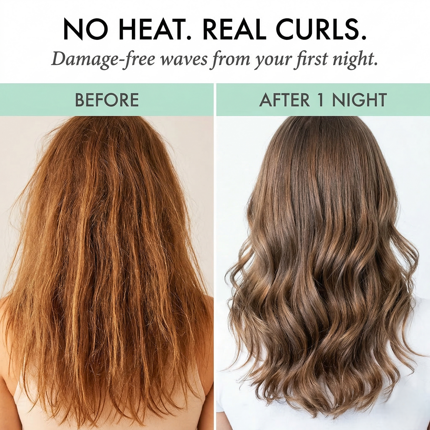 Velura™ – Heatless Overnight Curl Set | No Damage Soft Waves +50% OFF