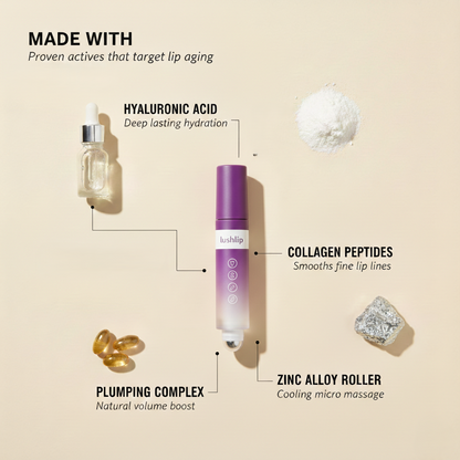 Lushlip™ – 5D Anti-Wrinkle Plumping & Hydrating Lip Serum + 1 + 1 free