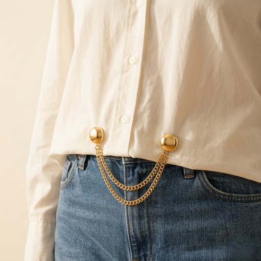 Cinchelle™ – Magnetic Clothing Clips with Double Chain Accent + 50% OFF