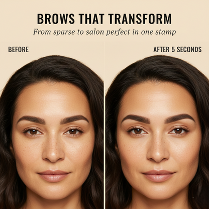 Archelle™ – Waterproof Eyebrow Stamp & Stencil Kit with 10 Brow Shapes + 1 +1 FREE