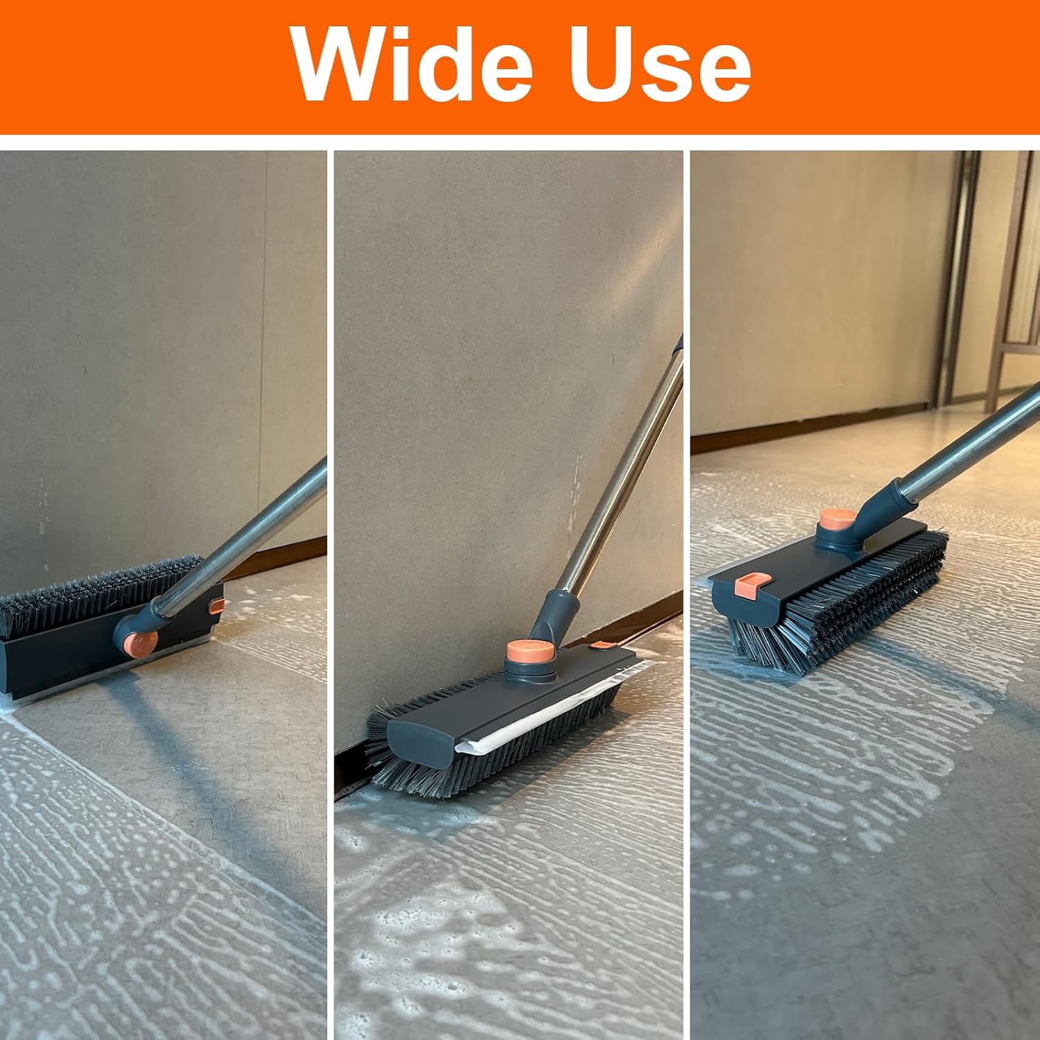 Floor Scrub Brush with Long Handle