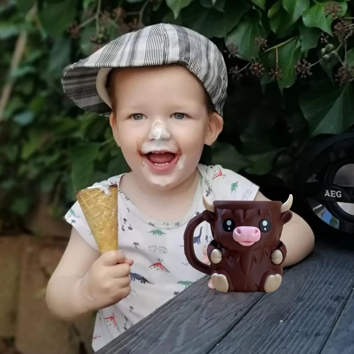 Isolierter Eisbecher „Kuh“ – Praktisch, charmant & mit Löffelfach Mivoza Deutschland