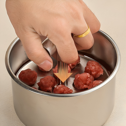Meatball Maker | Stainless Steel Press | Even Shape Results | Easy One-Hand Use | FlavoForm
