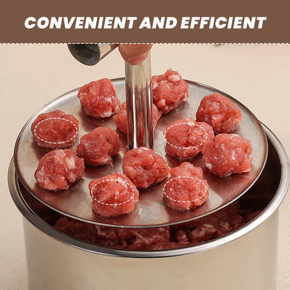 Meatball Maker | Stainless Steel Press | Even Shape Results | Easy One-Hand Use | FlavoForm
