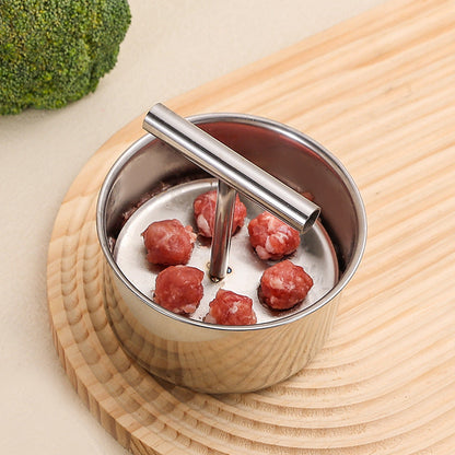 Meatball Maker | Stainless Steel Press | Even Shape Results | Easy One-Hand Use | FlavoForm
