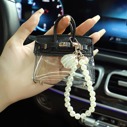 Transparent Mini Handbag Key Case