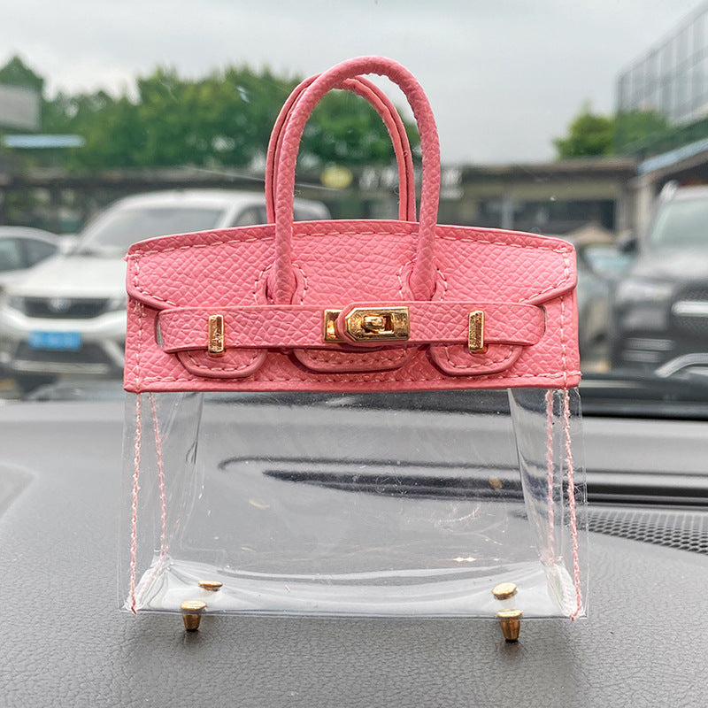 Transparent Mini Handbag Key Case