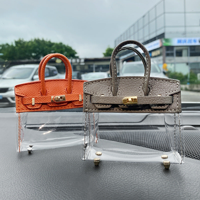 Transparent Mini Handbag Key Case