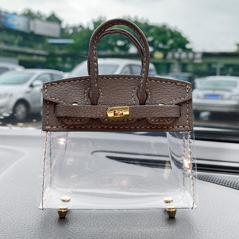 Transparent Mini Handbag Key Case