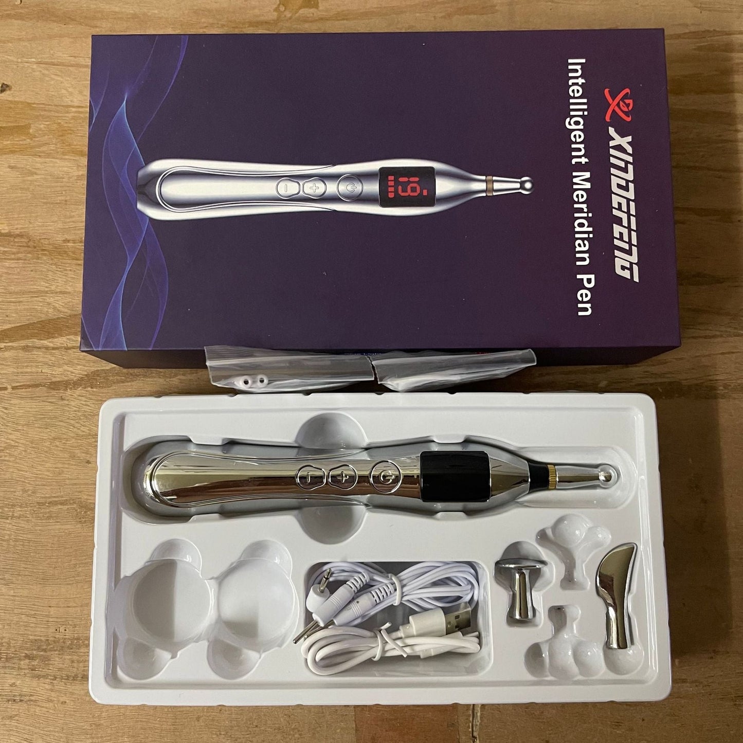 Massage electronic acupuncture pen