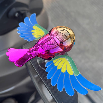 Car Ornament with Realistic Flying Birds