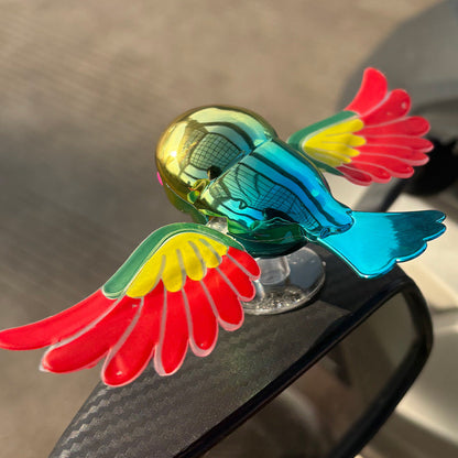 Car Ornament with Realistic Flying Birds