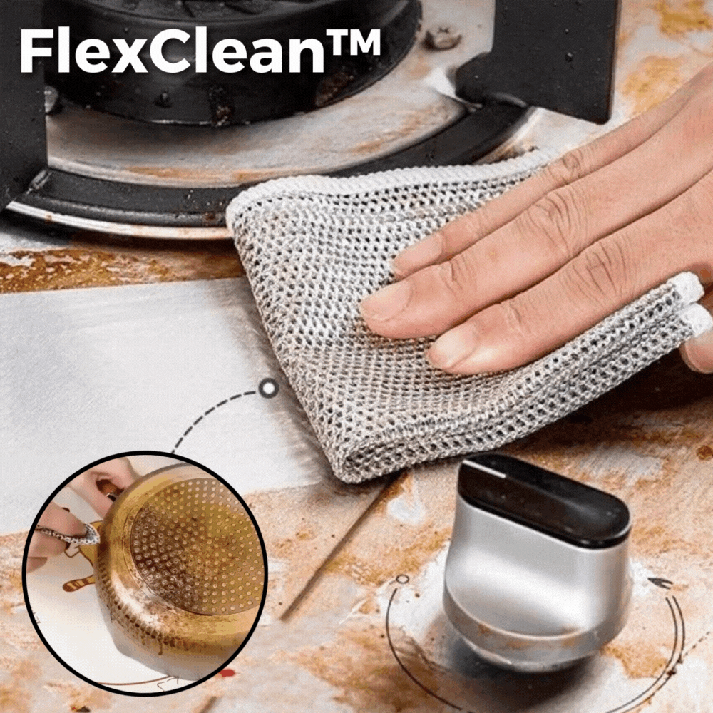 FlexClean Multipurpose Wire Dishwashing Cleaning Cloth