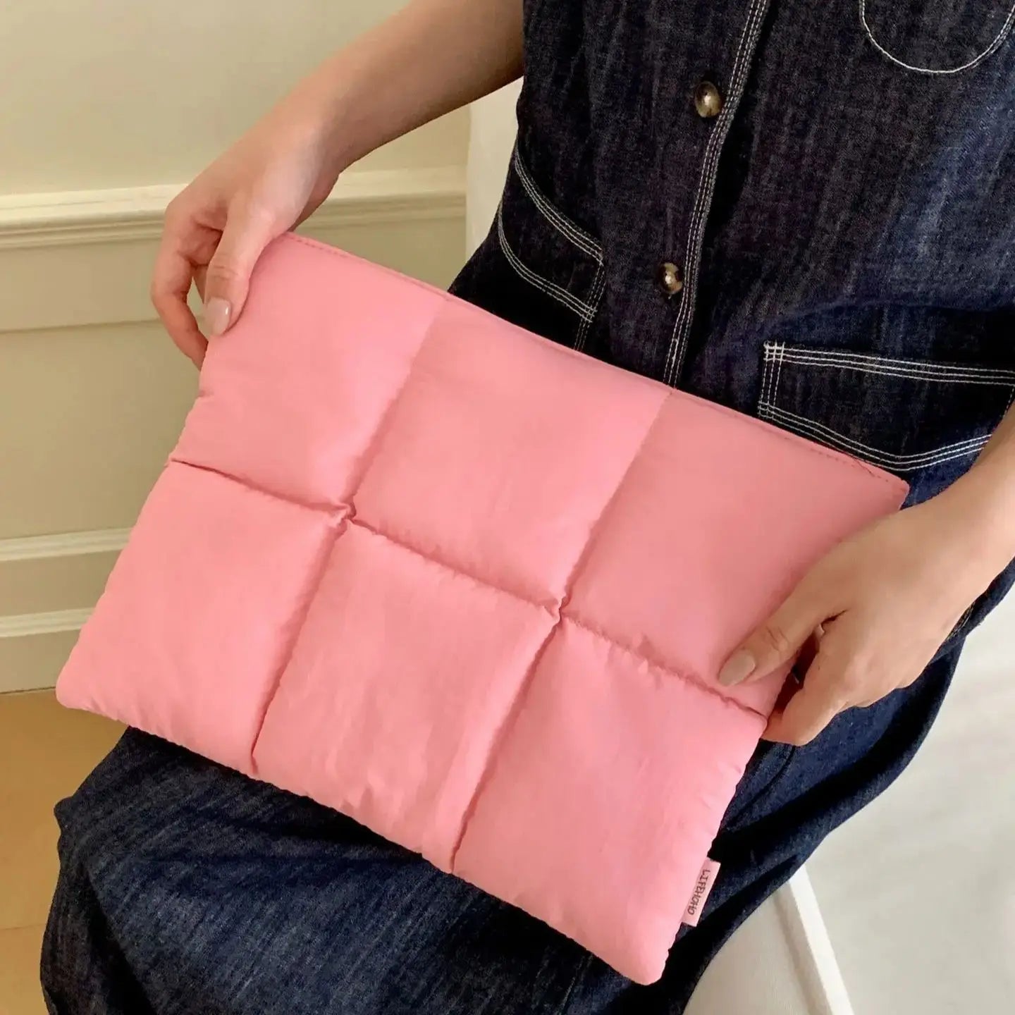 Puffy Laptop Bag Sleeve13/14/15/15.6 Inch Quilted Case Laptop Cover For MacBook Air Pro/Lenovo/Hp Puffer Notebook pouch