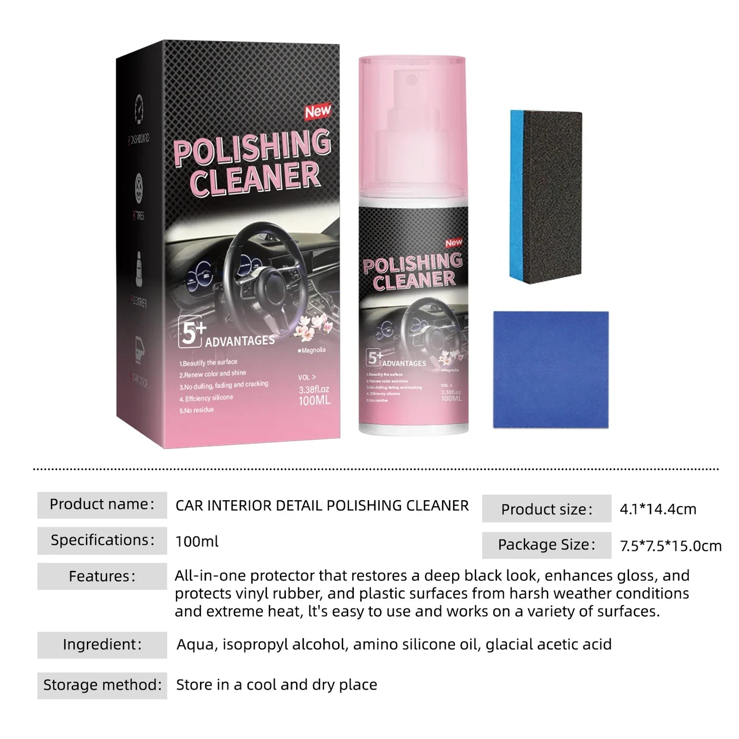 Car Interior Polishing Cleaner