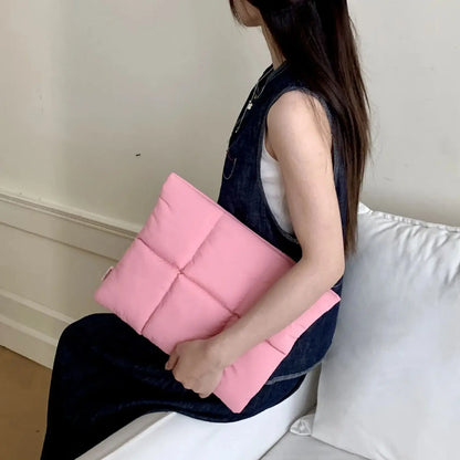 Puffy Laptop Bag Sleeve13/14/15/15.6 Inch Quilted Case Laptop Cover For MacBook Air Pro/Lenovo/Hp Puffer Notebook pouch