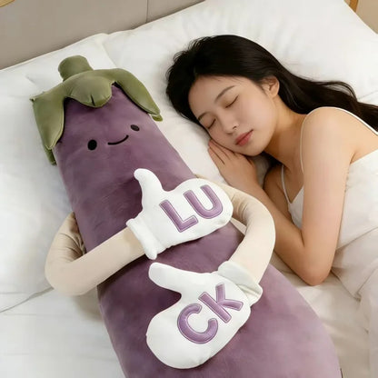 Eggplant Carrot Mango Sleep Companion – Soothing Patting Plush Toy