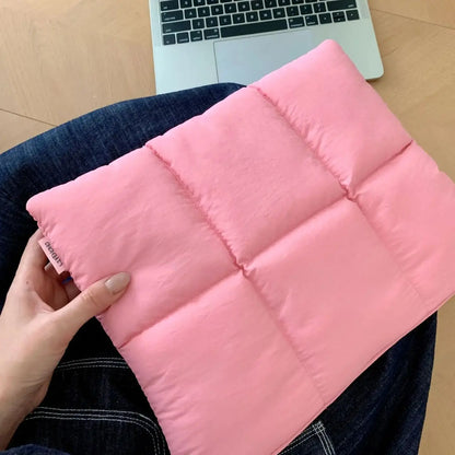 Puffy Laptop Bag Sleeve13/14/15/15.6 Inch Quilted Case Laptop Cover For MacBook Air Pro/Lenovo/Hp Puffer Notebook pouch