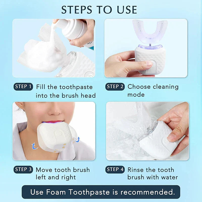 SonicSmile™ 360° Automatic U-Shape Electric Toothbrush