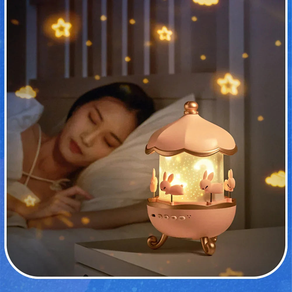 Rechargeable Astronaut Night Light - USB LED Galaxy Projector with Dimmable Glow for Kids