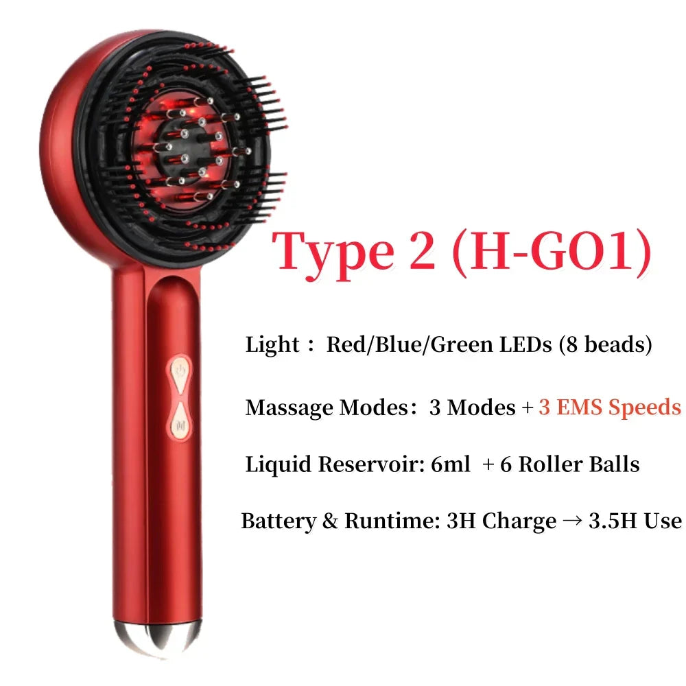 1  Advanced  Red Light Head Massager Brush
