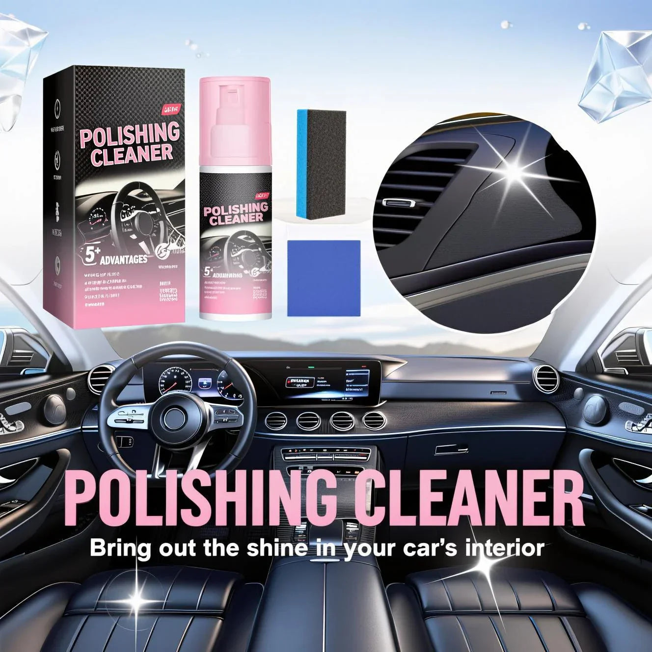 Car Interior Polishing Cleaner