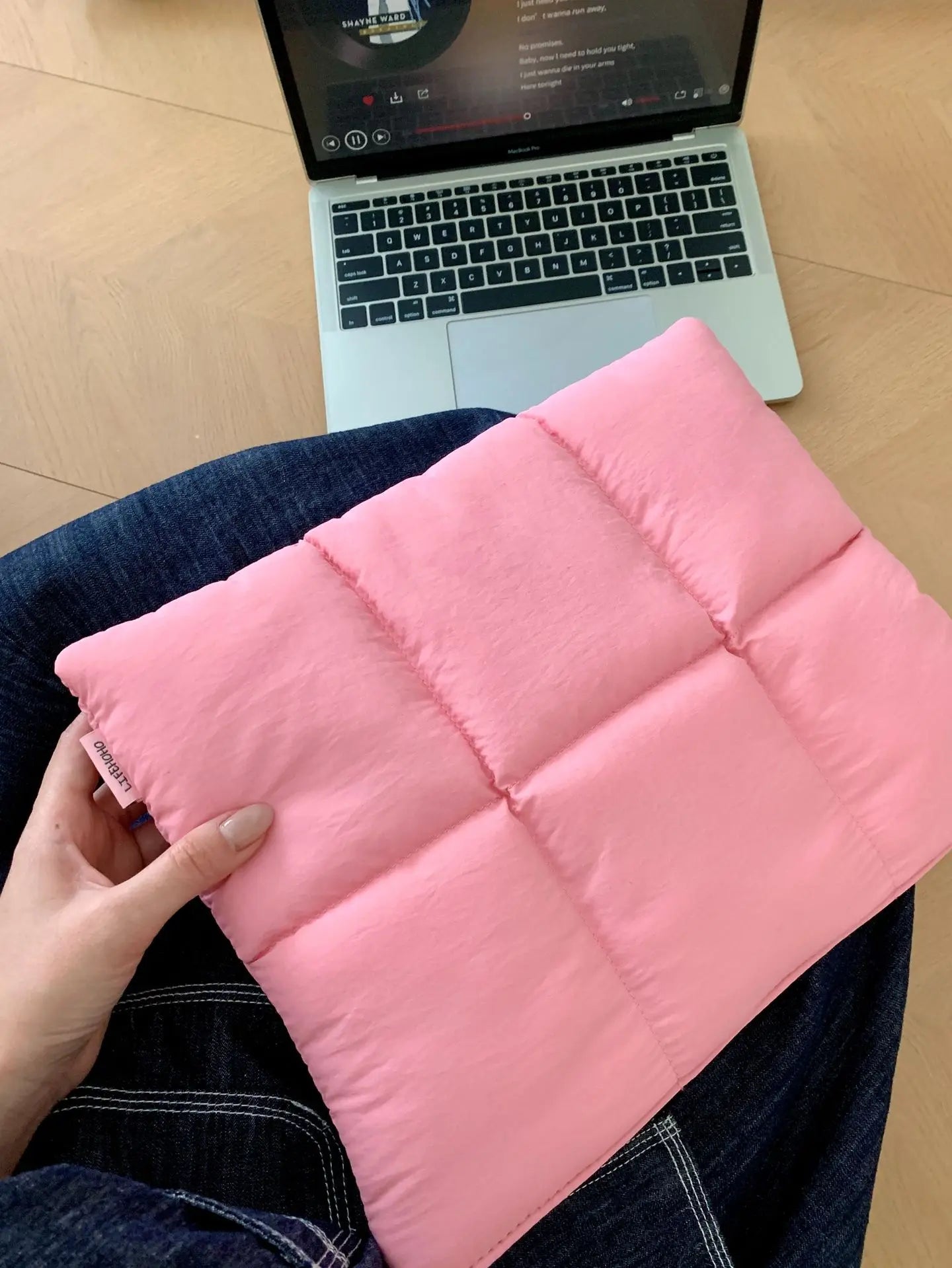 Puffy Laptop Bag Sleeve13/14/15/15.6 Inch Quilted Case Laptop Cover For MacBook Air Pro/Lenovo/Hp Puffer Notebook pouch