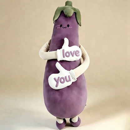 Eggplant Carrot Mango Sleep Companion – Soothing Patting Plush Toy