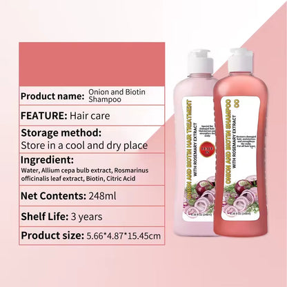 Onion Biotin and Rosemary Shampoo Set