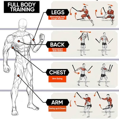 Vetrax Ropes — Compact Full-Body Training Ropes with Ergonomic Handles 6