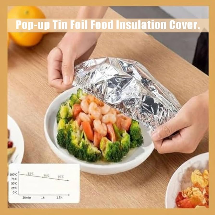 Reusable Aluminum Foil Food Cover