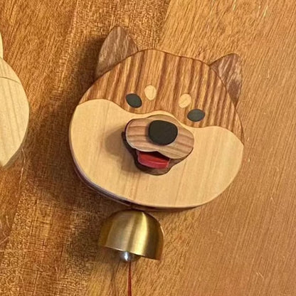 🔥Hot Selling🔥Wooden Shiba Inu Wind Chime Doorbell
