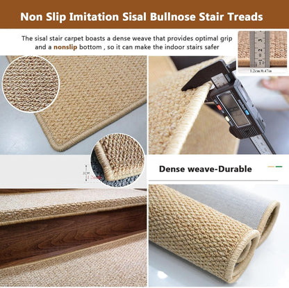 Self Adhesive Imitation Sisal Indoor Stair Runner Rugs Cover Mat