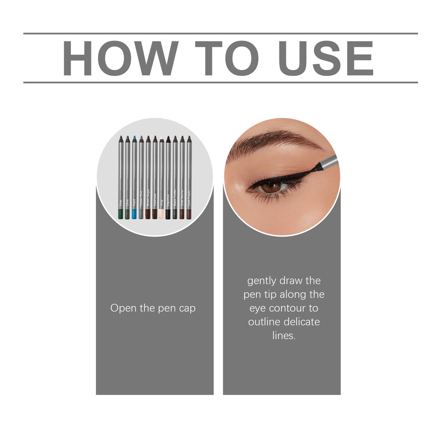 The AuraLock Eyeliner Duo - 24-Hour Smudge-Proof Precision and All-Day Stay + 1+1 FREE