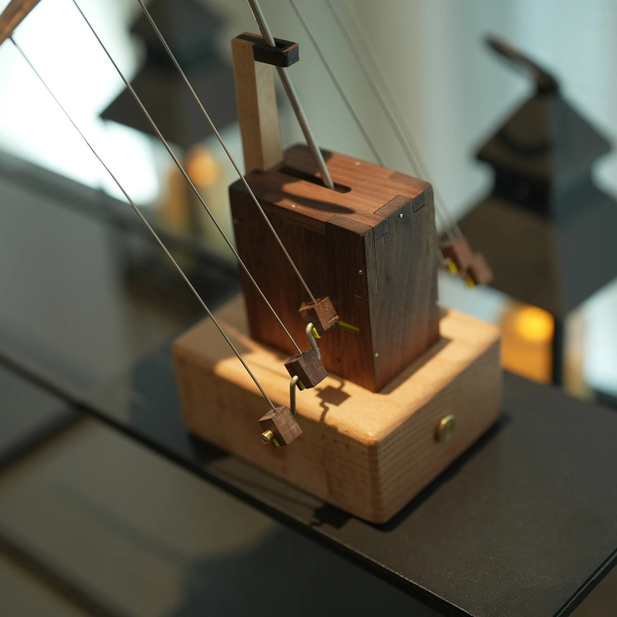 WaveWings - Animated Wooden Manta Sculpture