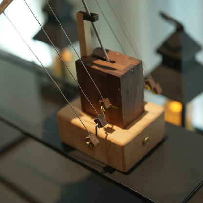WaveWings - Animated Wooden Manta Sculpture