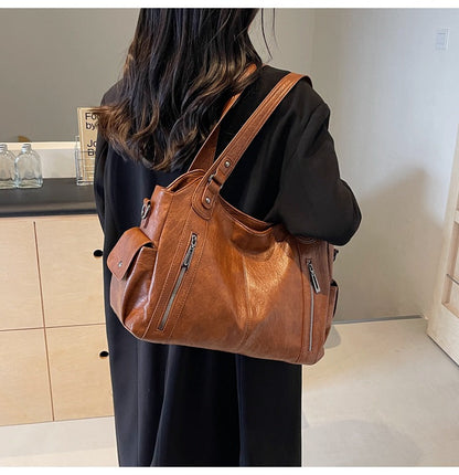 LuxeCarry™ - Leather Handbag